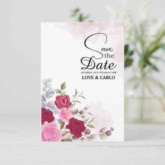 Uitnodiging tot uitzending van gepersonaliseerde r (Staand voorkant)