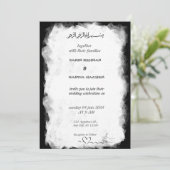 Uitnodiging tot uitzending van het huwelijk tussen (Staand voorkant)