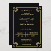 Uitnodiging tot uitzending van het huwelijk tussen (Voorkant / Achterkant)