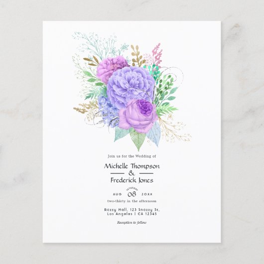 Uitnodiging tot uitzending van het lentehuwelijk flyer (Voorkant)