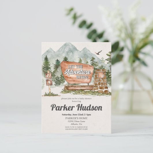 Uitnodiging tot uitzending van het nationale park  (Staand voorkant)