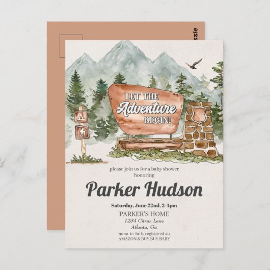 Uitnodiging tot uitzending van het nationale park  (Voorkant / Achterkant)