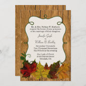 Uitnodiging tot uitzending van het Rustic Fall Lea (Voorkant / Achterkant)