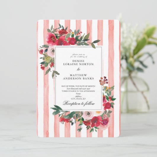 Uitnodiging tot uitzending van het Woestijnhuwelij (Staand voorkant)