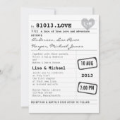 Uitnodiging tot uitzending van moderne bibliotheek (Voorkant)