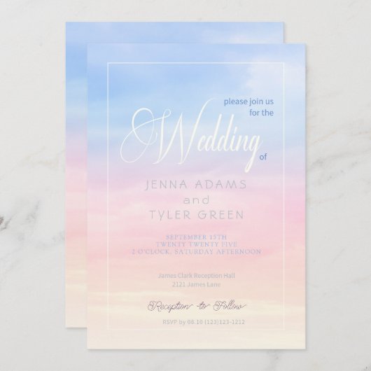 uitnodiging tot uitzending van pakketten en wedde (Voorkant / Achterkant)