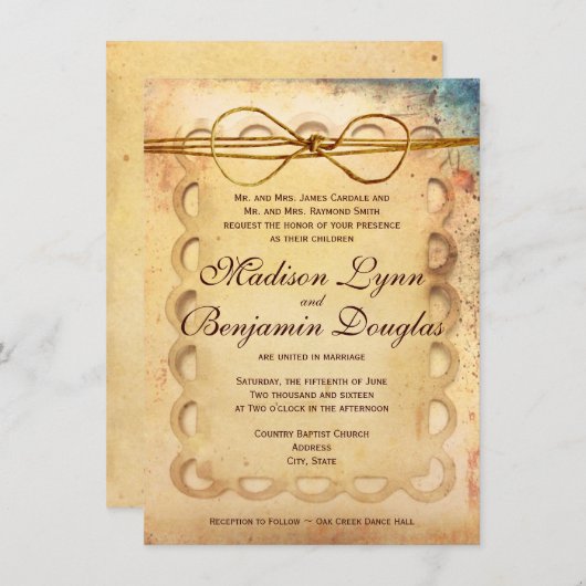 Uitnodiging tot uitzending van ridder (Voorkant / Achterkant)