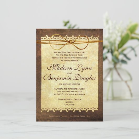 Uitnodiging tot uitzending van  ridder (Staand voorkant)