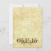 Uitnodiging tot uitzending van  ridder (Achterkant)