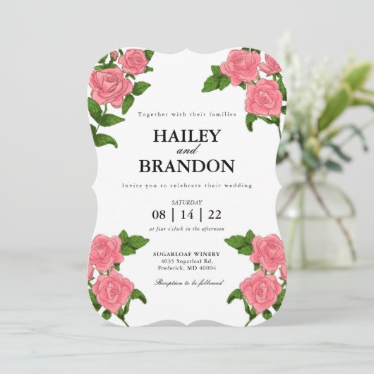 Uitnodiging tot uitzending van Rozen (Staand voorkant)