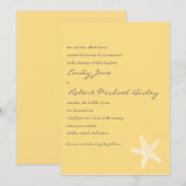 Uitnodiging tot uitzending van Starfish Wedding (Voorkant / Achterkant)