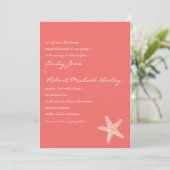 Uitnodiging tot uitzending van Starfish Wedding (Staand voorkant)