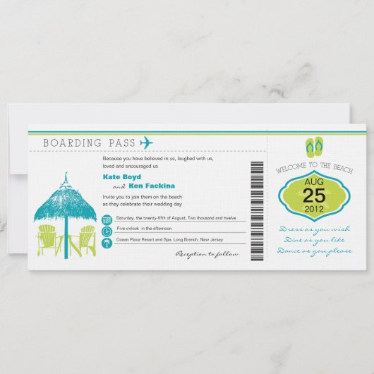 Uitnodiging tot uitzending van tropische instapkaa (Voorkant)