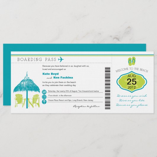 Uitnodiging tot uitzending van tropische instapkaa (Voorkant / Achterkant)