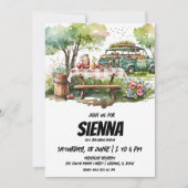 Uitnodiging tot uitzicht van het zomerpark Picnic (Voorkant)