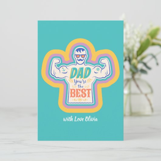  uitnodiging tot Vaderdag. (Staand voorkant)