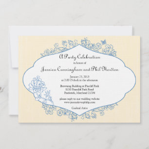 Uitnodiging tot Verloving of douche in het Franse 