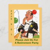 Uitnodiging tot vervroegde uittreding met fun Retr (Voorkant / Achterkant)