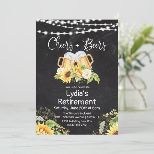 Uitnodiging tot vervroegde uittreding van kaas en  (Staand voorkant)