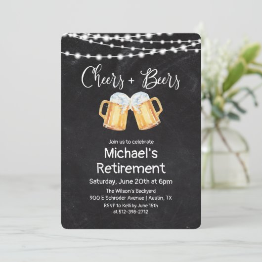 Uitnodiging tot vervroegde uittreding van kaas en  (Staand voorkant)