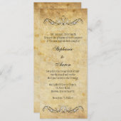 uitnodiging tot Victoriaans bruiloft (Voorkant / Achterkant)