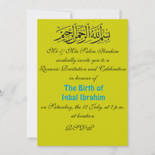 Uitnodiging tot viering van de Koran-reanimatie mo