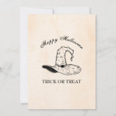 Uitnodiging tot Vintage-heks-partij (Achterkant)