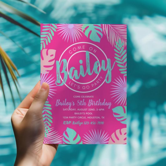 uitnodiging tot vrijdag | Pool Party