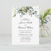 Uitnodiging tot Waterverf van eucalyptus (Staand voorkant)