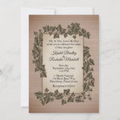 Uitnodiging tot weddenschap met bijtende wijnstokk (Voorkant)