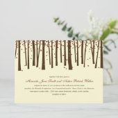 Uitnodiging tot weddenschap met bosbomen - Bourgog (Staand voorkant)