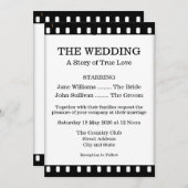 Uitnodiging tot weddenschap met een filmthema (Voorkant / Achterkant)