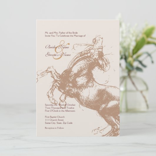 uitnodiging tot weddenschap met Equestrië (Staand voorkant)