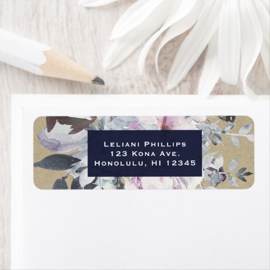 Uitnodiging tot weddenschap met het Rustic Floral Etiket (Insitu)