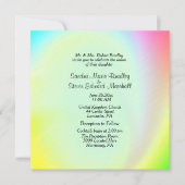 Uitnodiging tot weddenschap met pasteelregenboog (Voorkant)