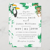 Uitnodiging tot weddenschap op het huwelijk (Voorkant / Achterkant)