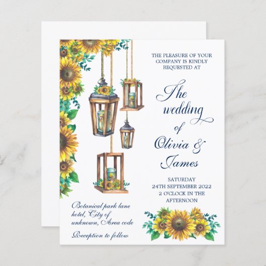 Uitnodiging tot weddenschap over de ridderij (Voorkant / Achterkant)