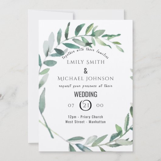 Uitnodiging tot weddenschap over het huwelijk met  (Voorkant)