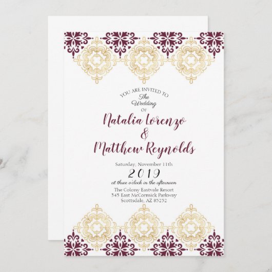 Uitnodiging tot weddenschap over het Spaans Tile P (Voorkant / Achterkant)