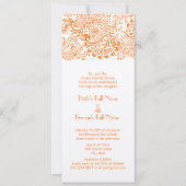 Uitnodiging tot weddenschap over Oranje liefdesvog (Voorkant)