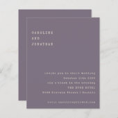 Uitnodiging tot weddenschap over Paarse lettertype (Voorkant / Achterkant)