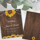 Uitnodiging tot weddenschap tussen Rustic Sunflowe