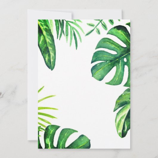 Uitnodiging tot weddenschap van Palm Fronds (Achterkant)