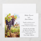 Uitnodiging tot weddenschappen bij wijnstokken (Voorkant / Achterkant)