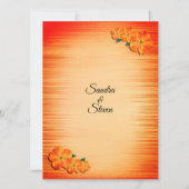 Uitnodiging tot weddenschappen op Oranje, roestvri (Achterkant)