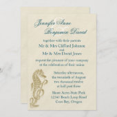 Uitnodiging tot weddenschappen op zee (Voorkant / Achterkant)