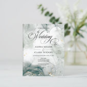 Uitnodiging tot weddenschappen via Waterverf en zw (Staand voorkant)