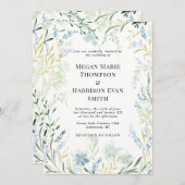 Uitnodiging tot weduwenweddenschap Engels wedow De (Voorkant / Achterkant)