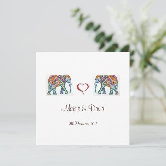 Uitnodiging tot weduwschap (Staand voorkant)