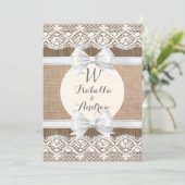 Uitnodiging tot weduwschap in het Rustische land B (Staand voorkant)